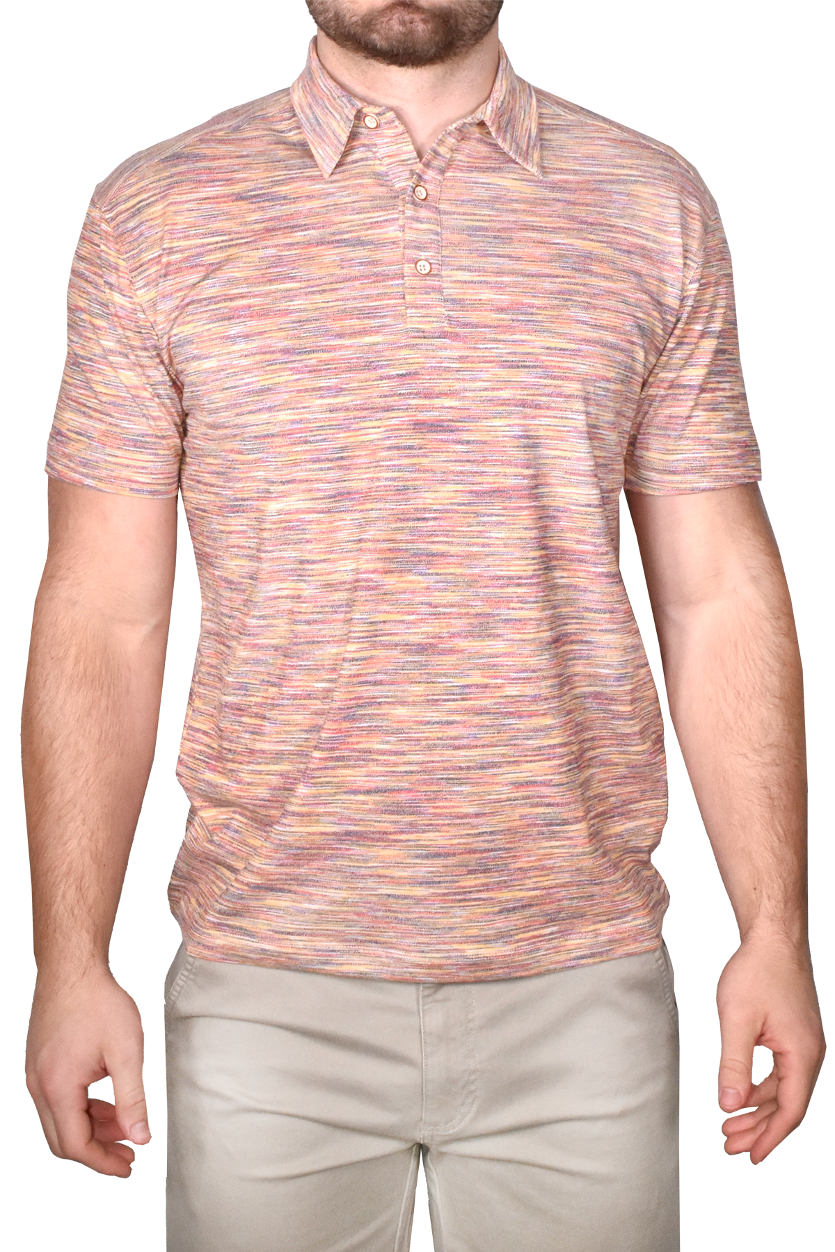 Color Injected Spaced Dyed Jersey Polo