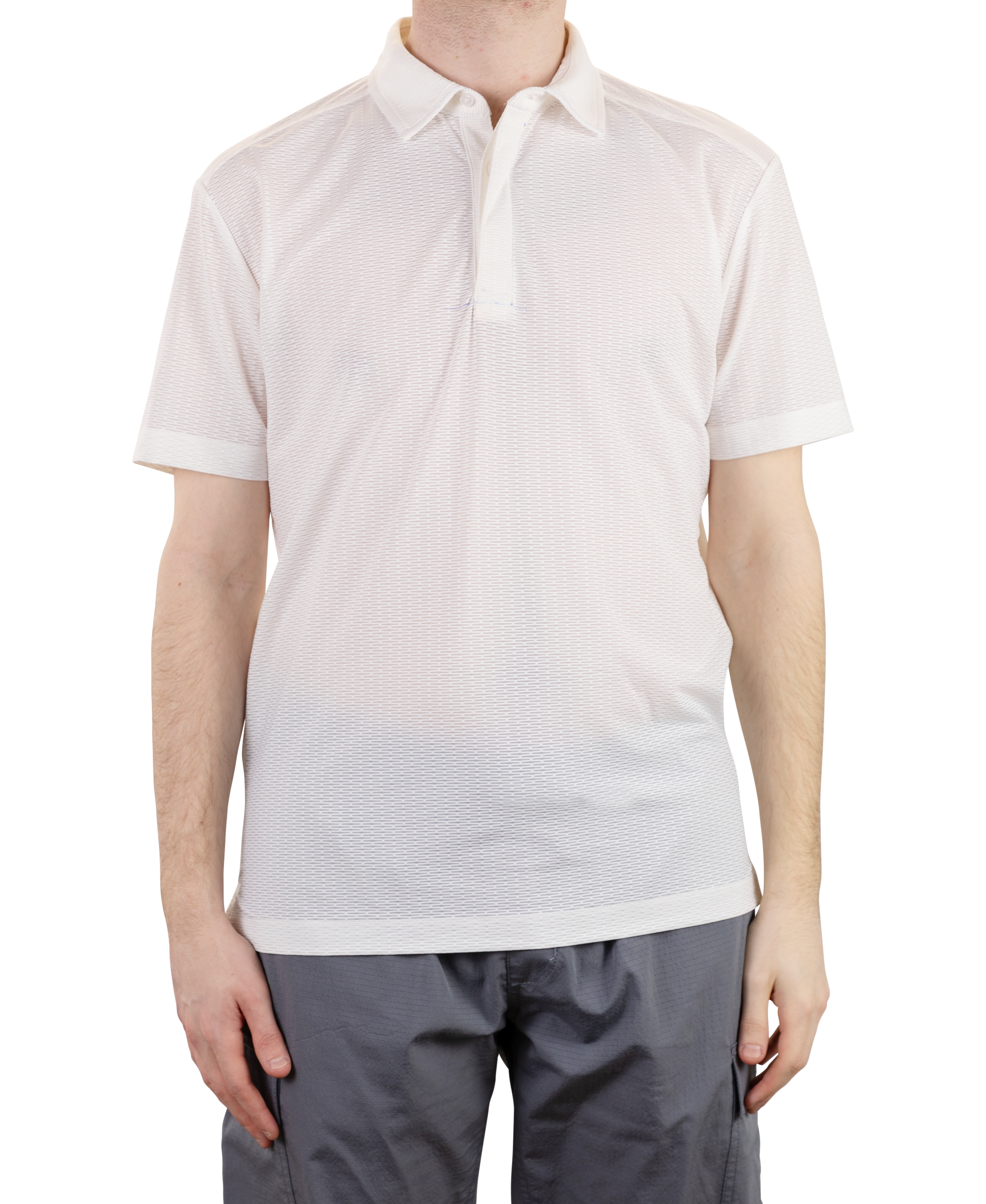 Metal Vent Jaquard Golf Polo