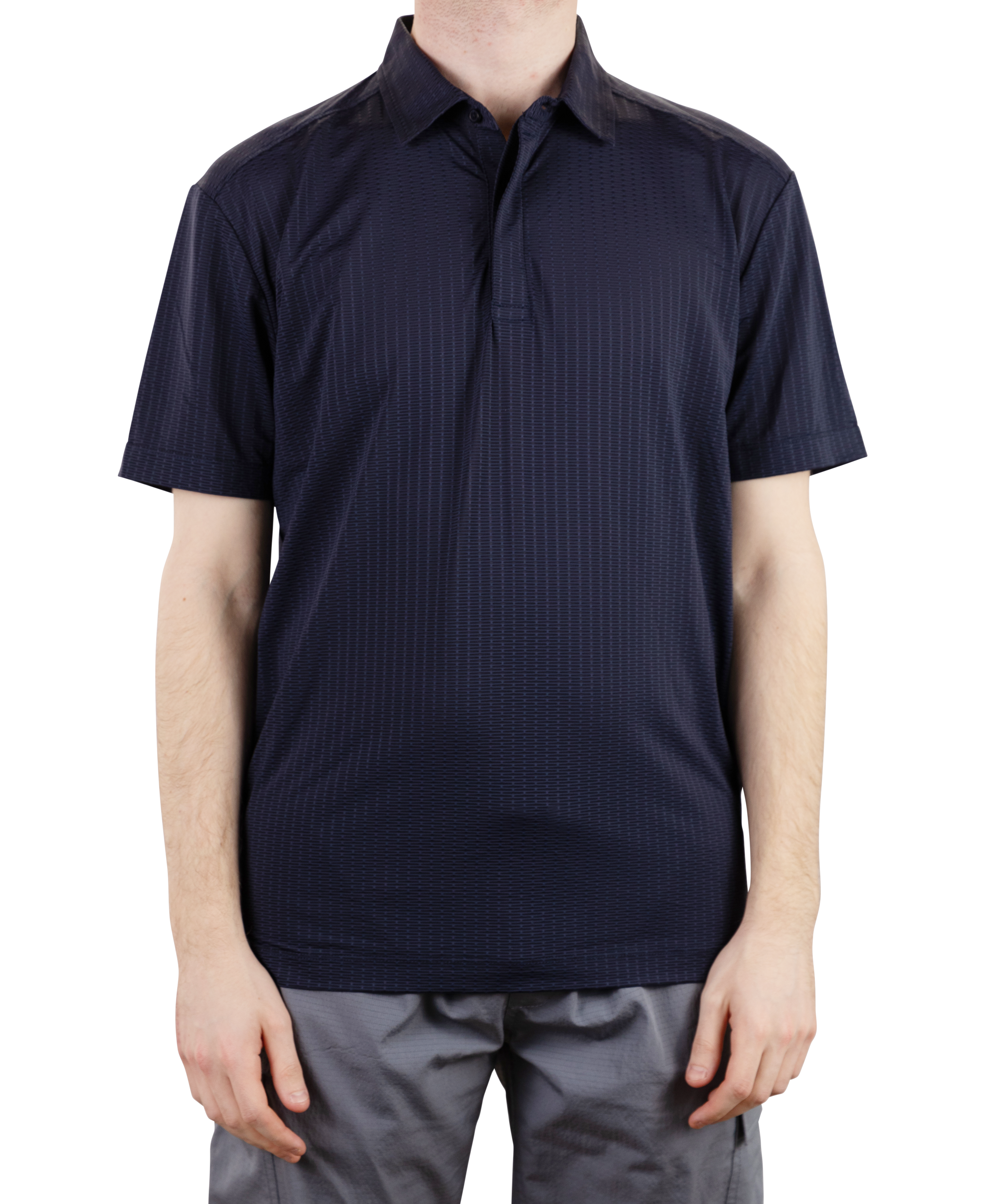 Metal Vent Jaquard Golf Polo