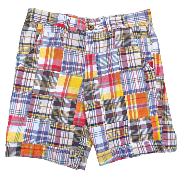 Patch Madras Short, Red