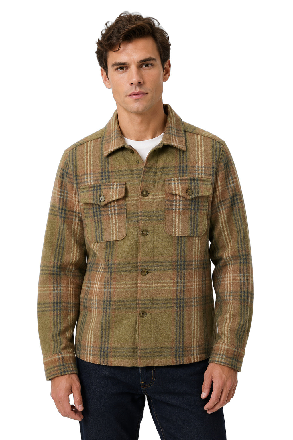 Buffalo Plaid Shirt Jacket