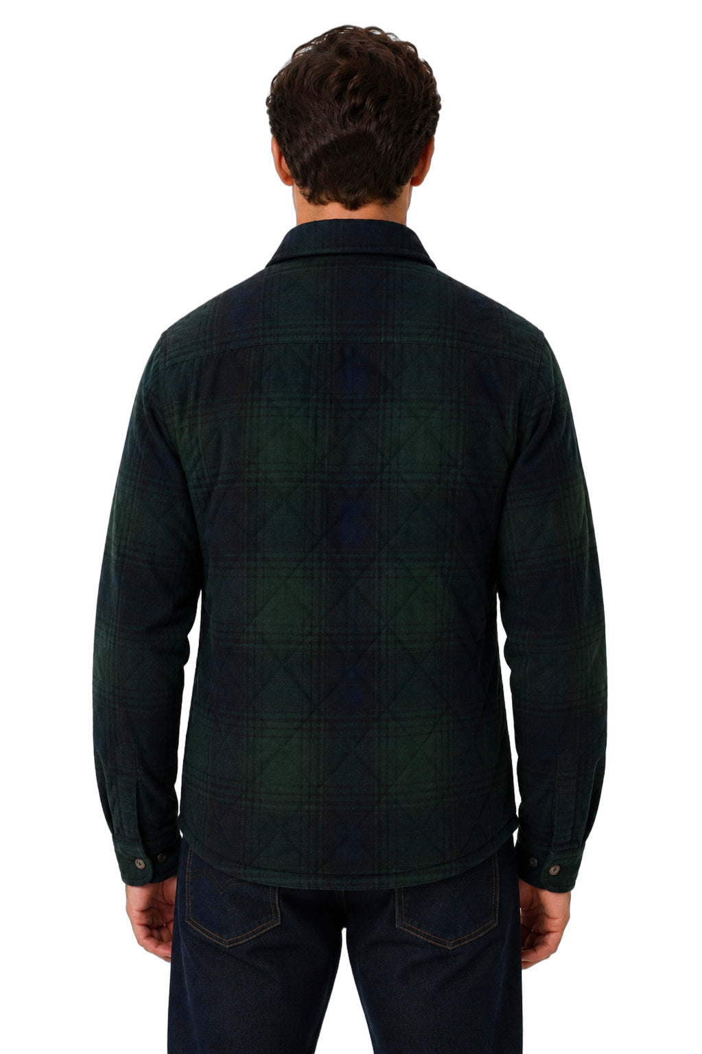 Quilted Blackwatch Herringbone Jacket