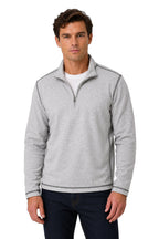 Plated Knit Mini Oxford Qzip