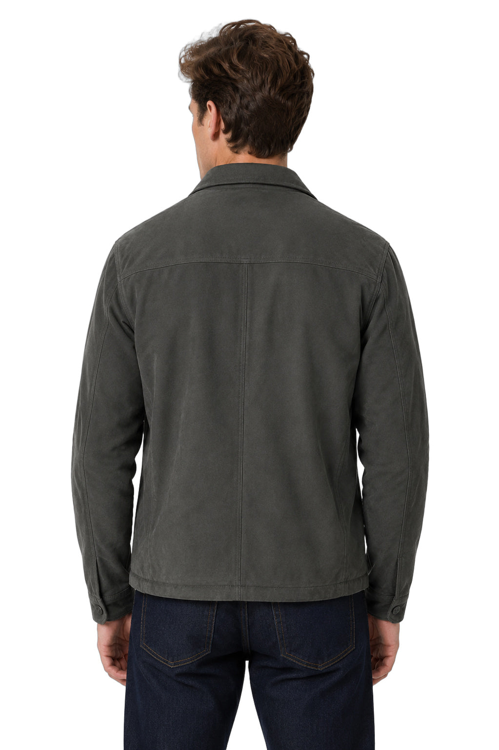 Suede Full Zip Jacket