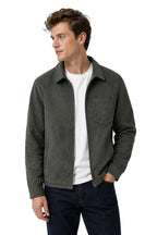 Suede Full Zip Jacket