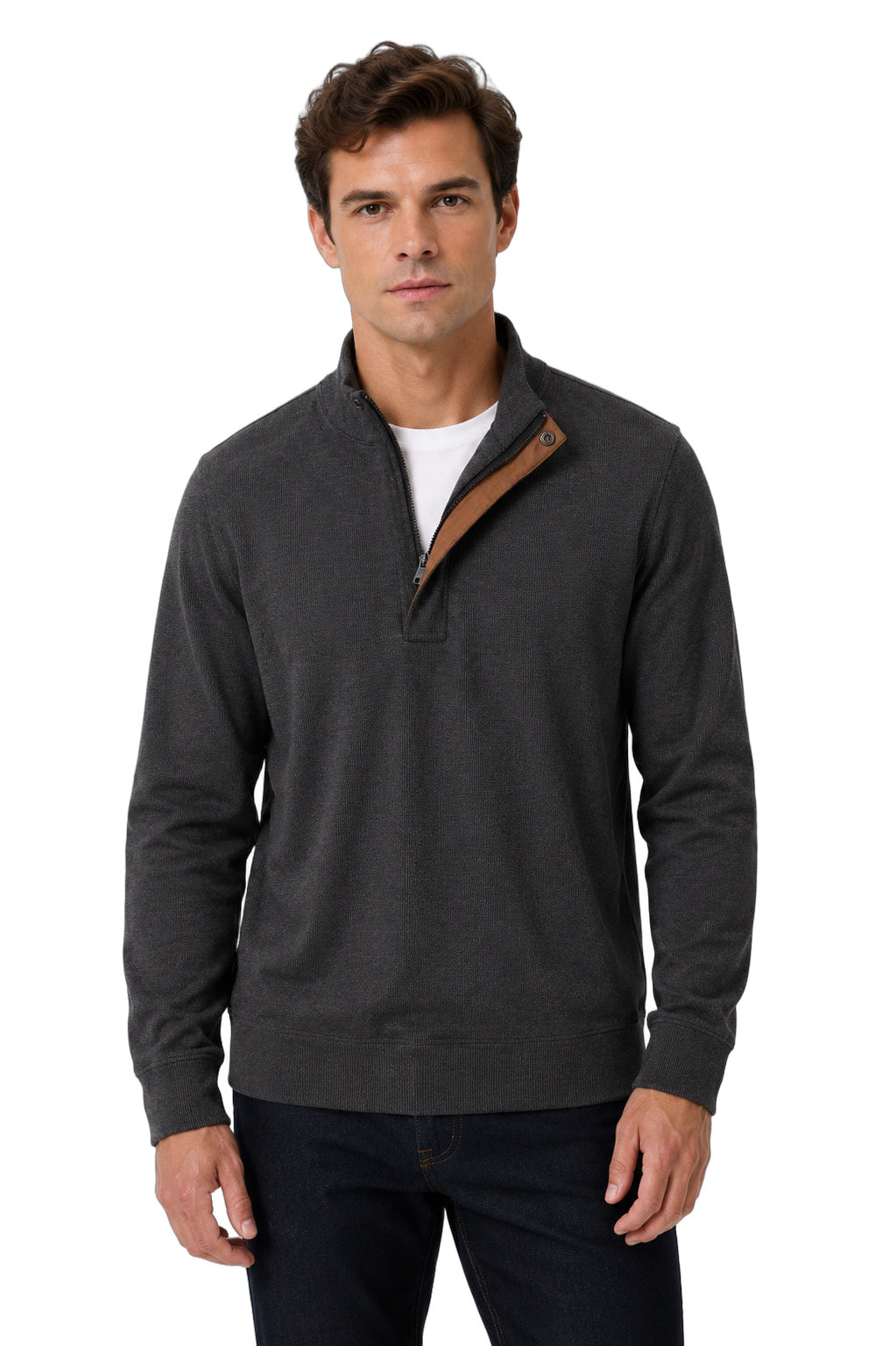 Herringbone Pull Over 1/2 Zip