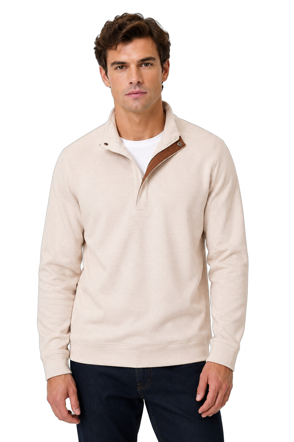 Herringbone Pull Over 1/2 Zip