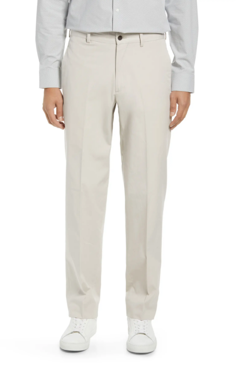 Charleston Khakis Washed Poplin, Trim Fit - Stone
