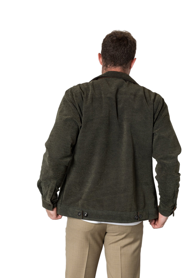 Chevron Twill Shirt Jacket