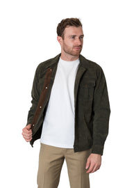 Chevron Twill Shirt Jacket