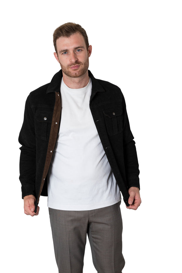 Chevron Twill Shirt Jacket