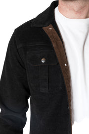 Chevron Twill Shirt Jacket