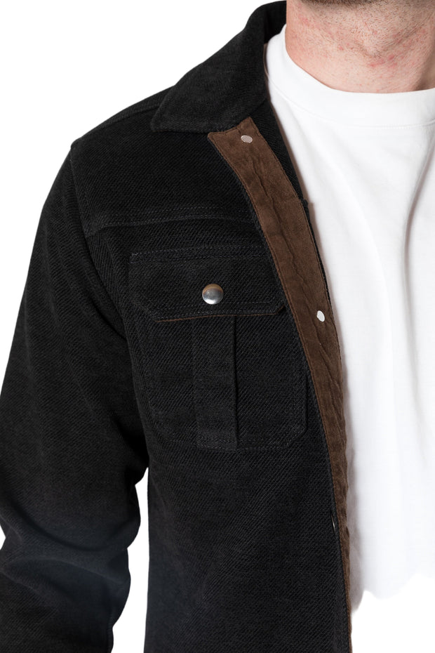Chevron Twill Shirt Jacket