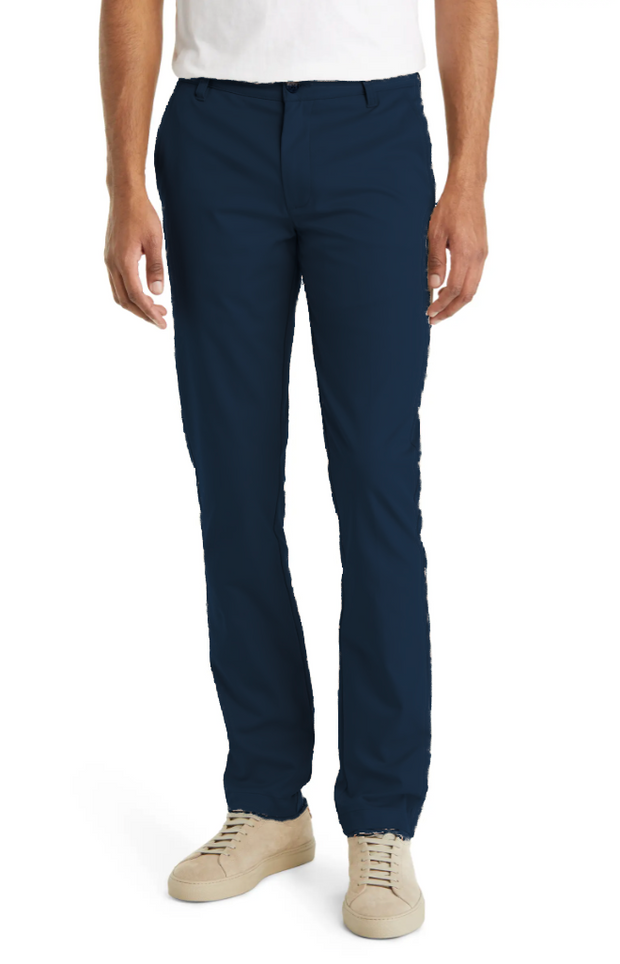 Poly Stretch Flat Front Performance Pant, Navy