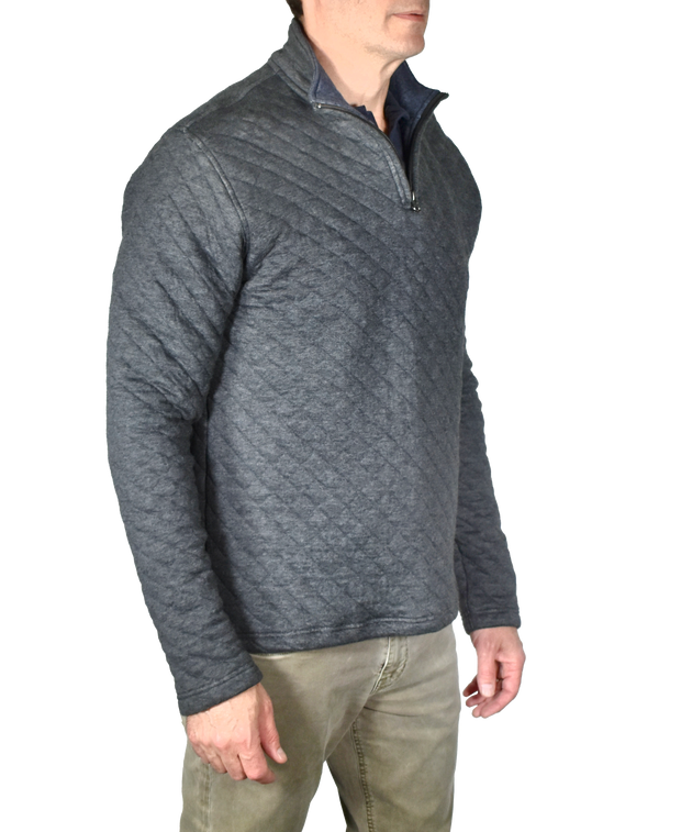 Heather Quilted Quarter Zip