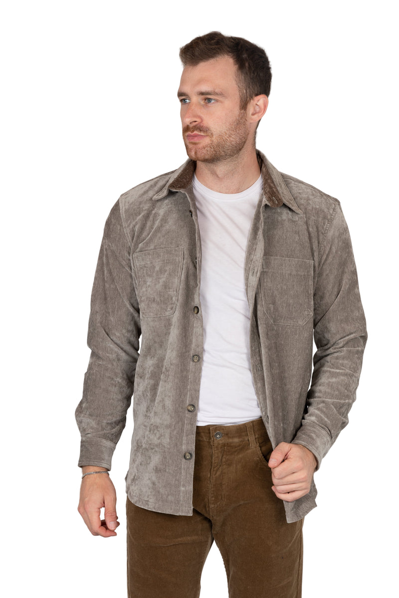 Chennile Shirt Jacket - Olive