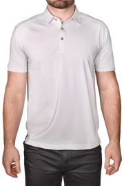 Shadow Stripe Performance Polo, Taupe