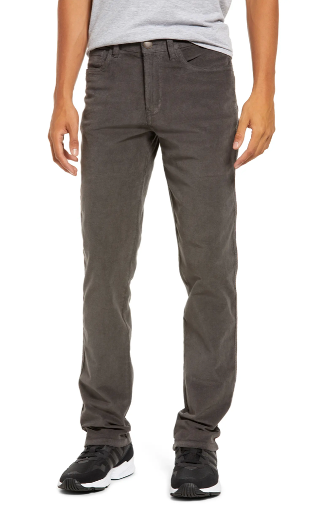 21 Wale Stretch Corduroy - Charcoal
