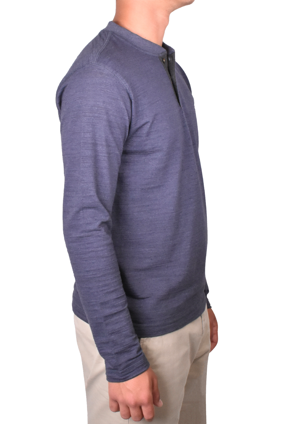 Burnout Slub Heather Knit Jersey Henley – Vintage 1946