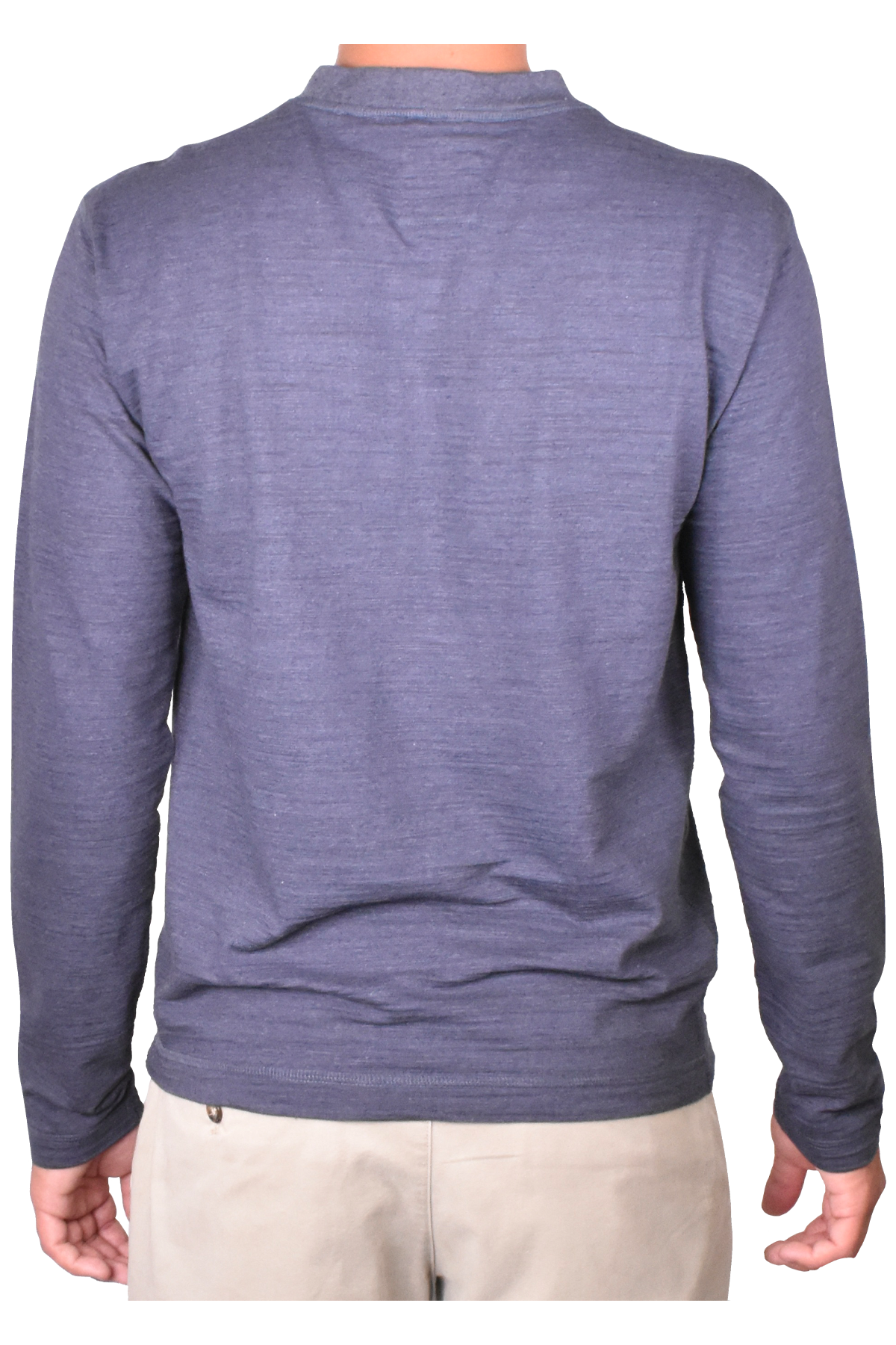 Burnout Slub Heather Knit Jersey Henley