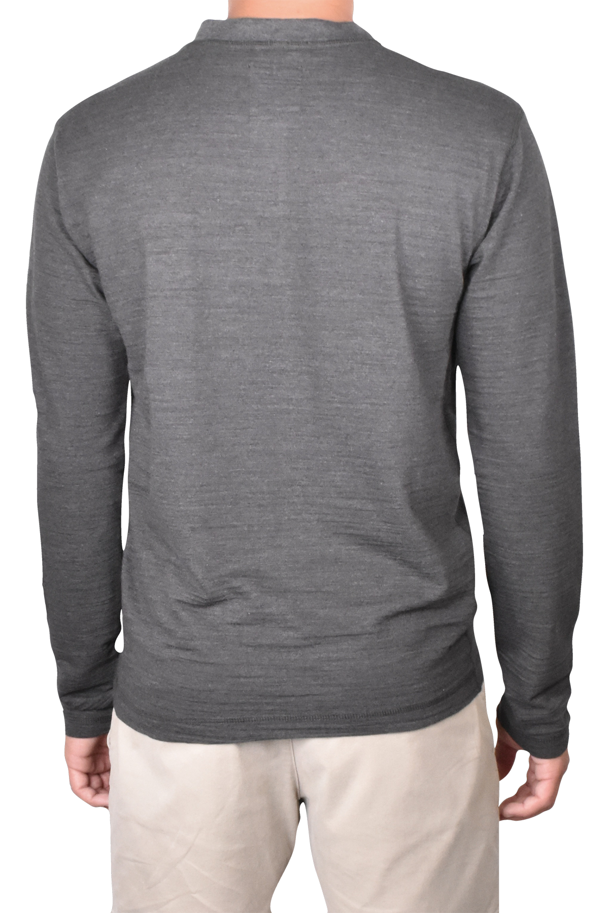 Burnout Slub Heather Knit Jersey Henley