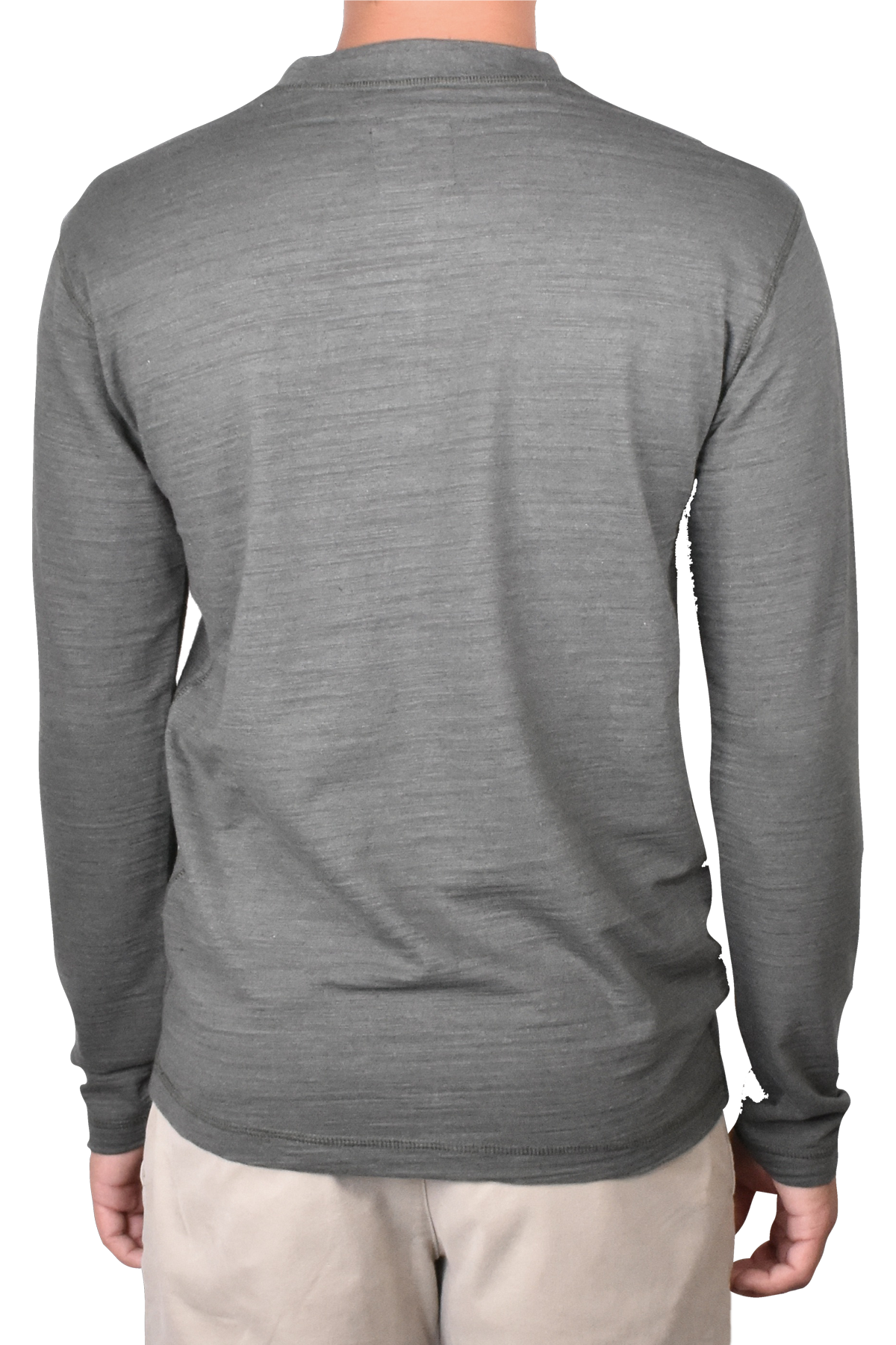 Burnout Slub Heather Knit Jersey Henley