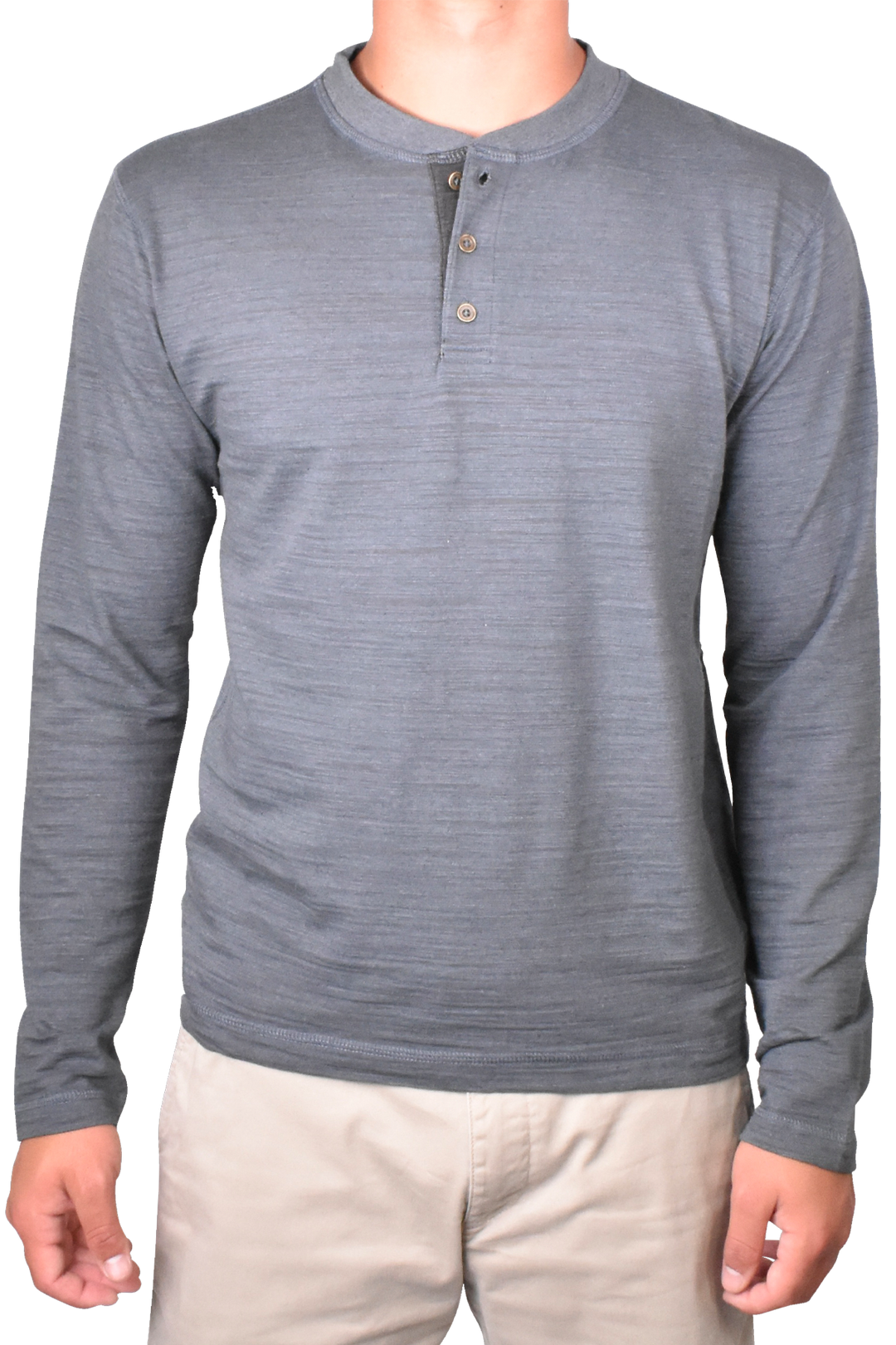Burnout Slub Heather Knit Jersey Henley – Vintage 1946