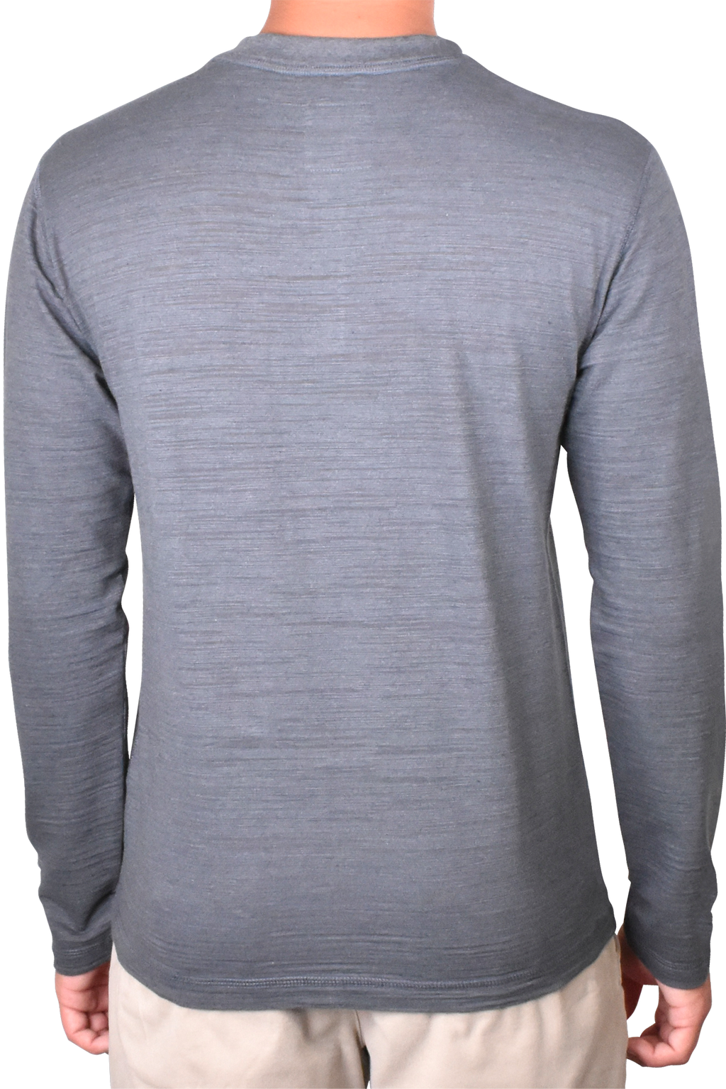 Burnout Slub Heather Knit Jersey Henley