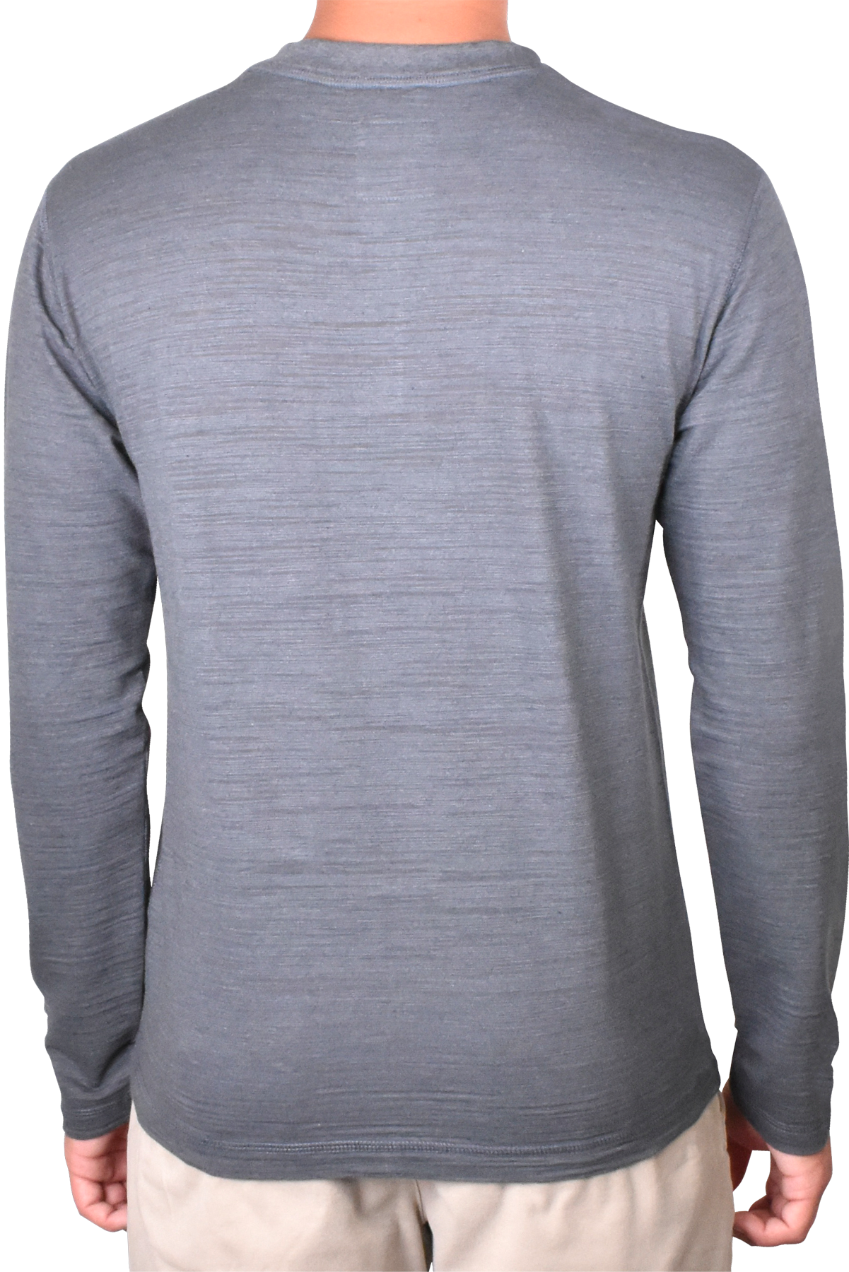 Burnout Slub Heather Knit Jersey Henley