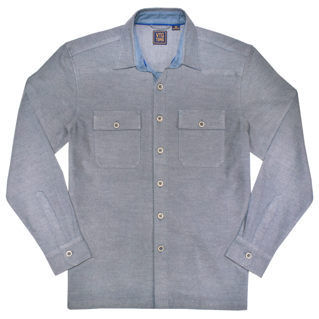 Brushed Twill Heather Shirt Jacket
