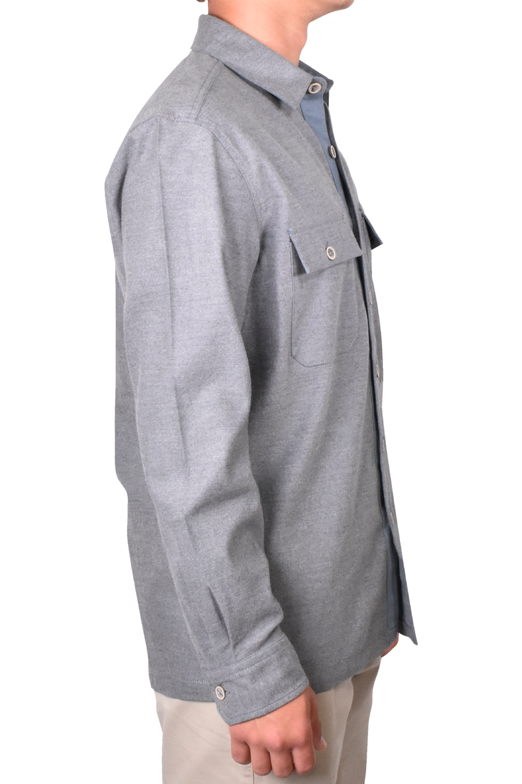 Brushed Twill Heather Shirt Jacket