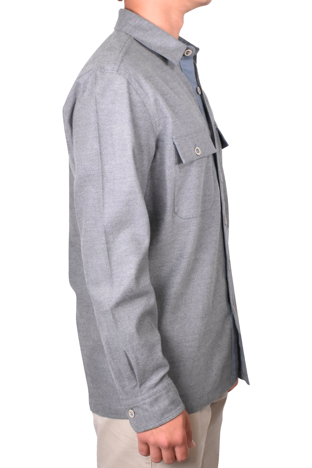 Brushed Twill Heather Shirt Jacket