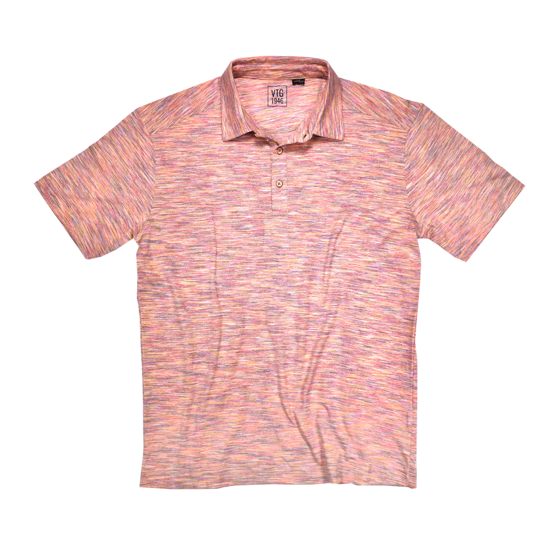 Color Injected Spaced Dyed Jersey Polo