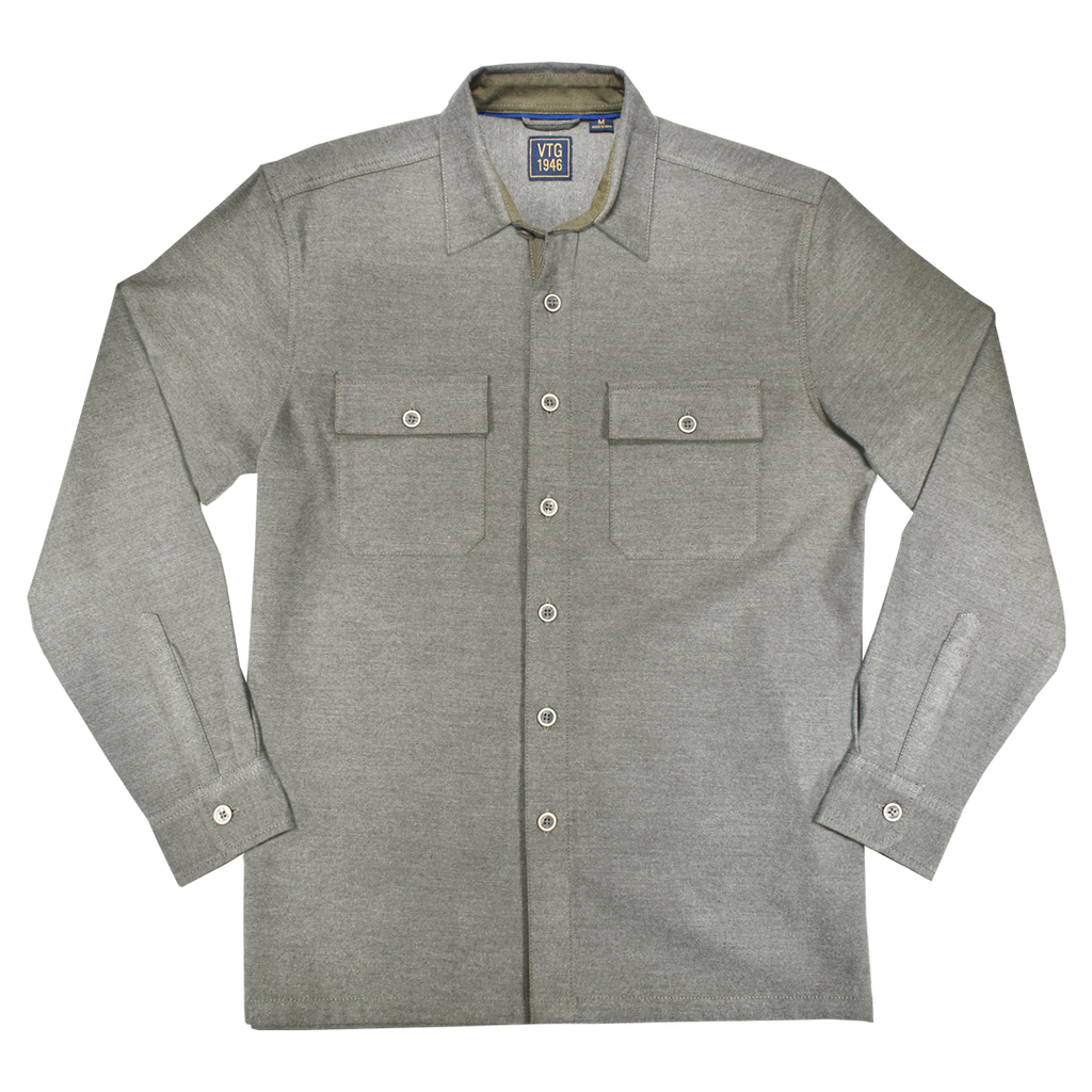 Brushed Twill Heather Shirt Jacket