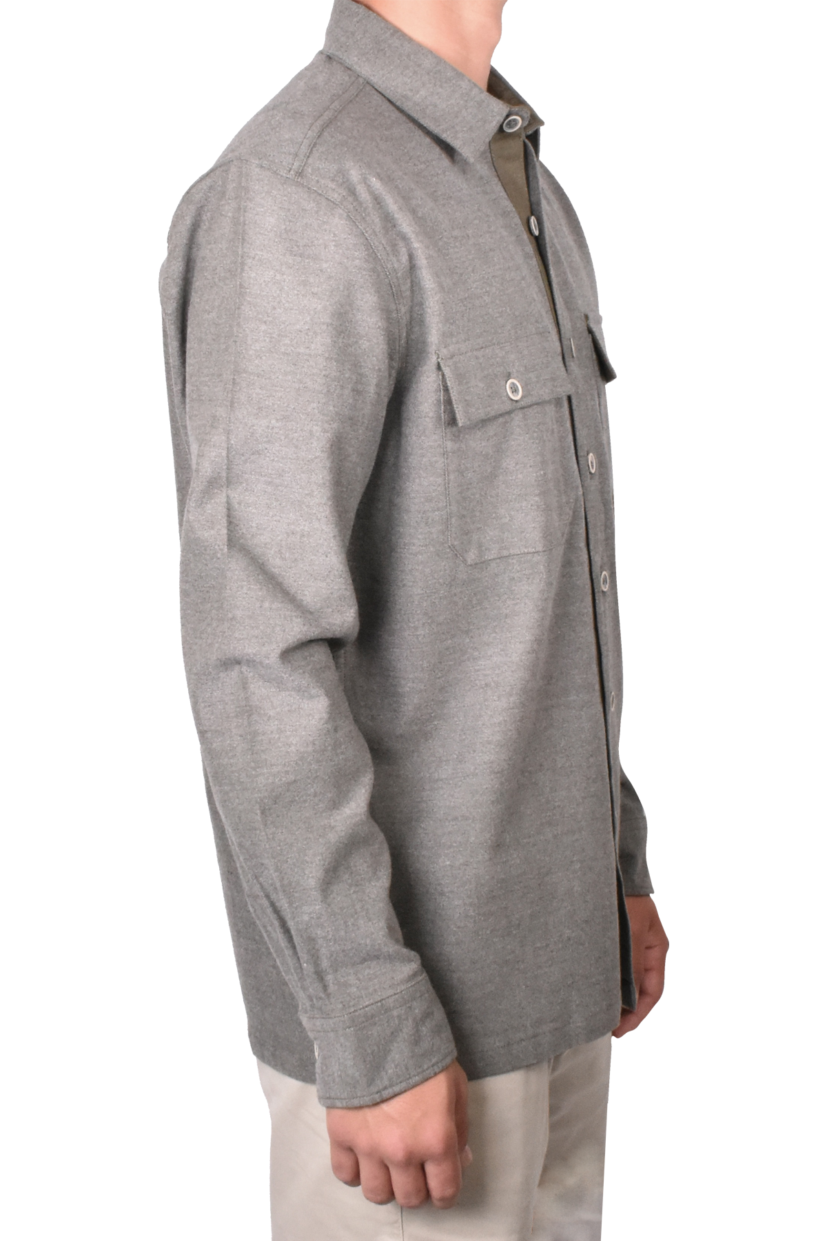 Brushed Twill Heather Shirt Jacket