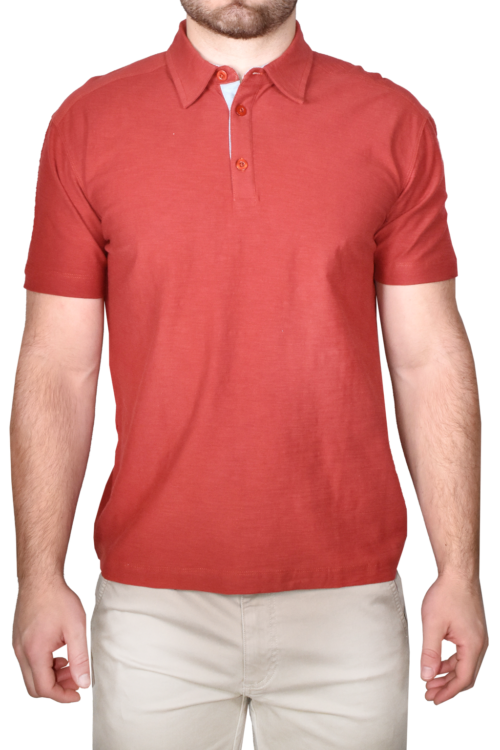 Garment Dyed Slub Knit Polo