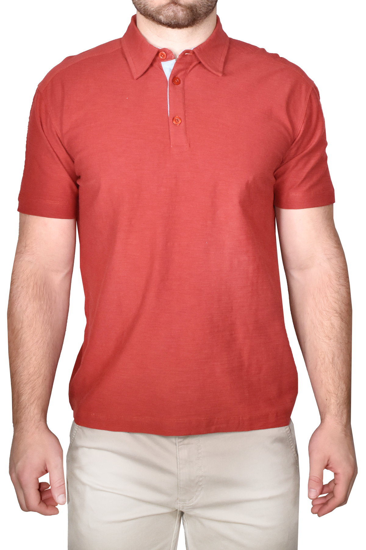 Garment Dyed Slub Knit Polo