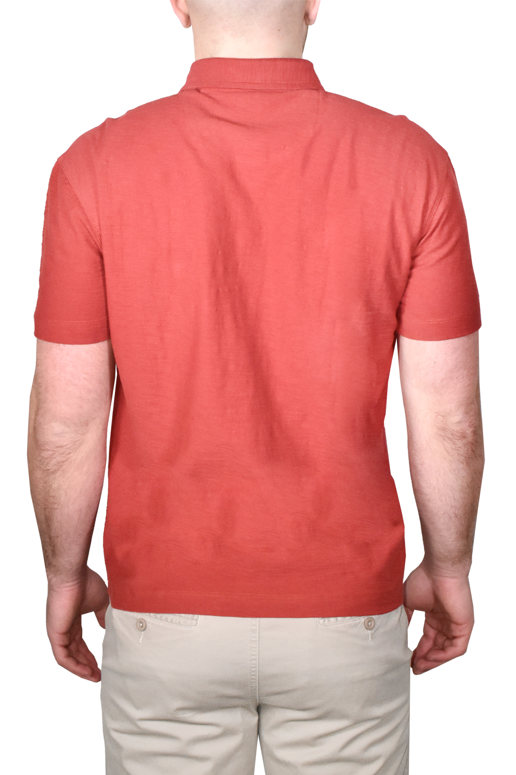 Garment Dyed Slub Knit Polo