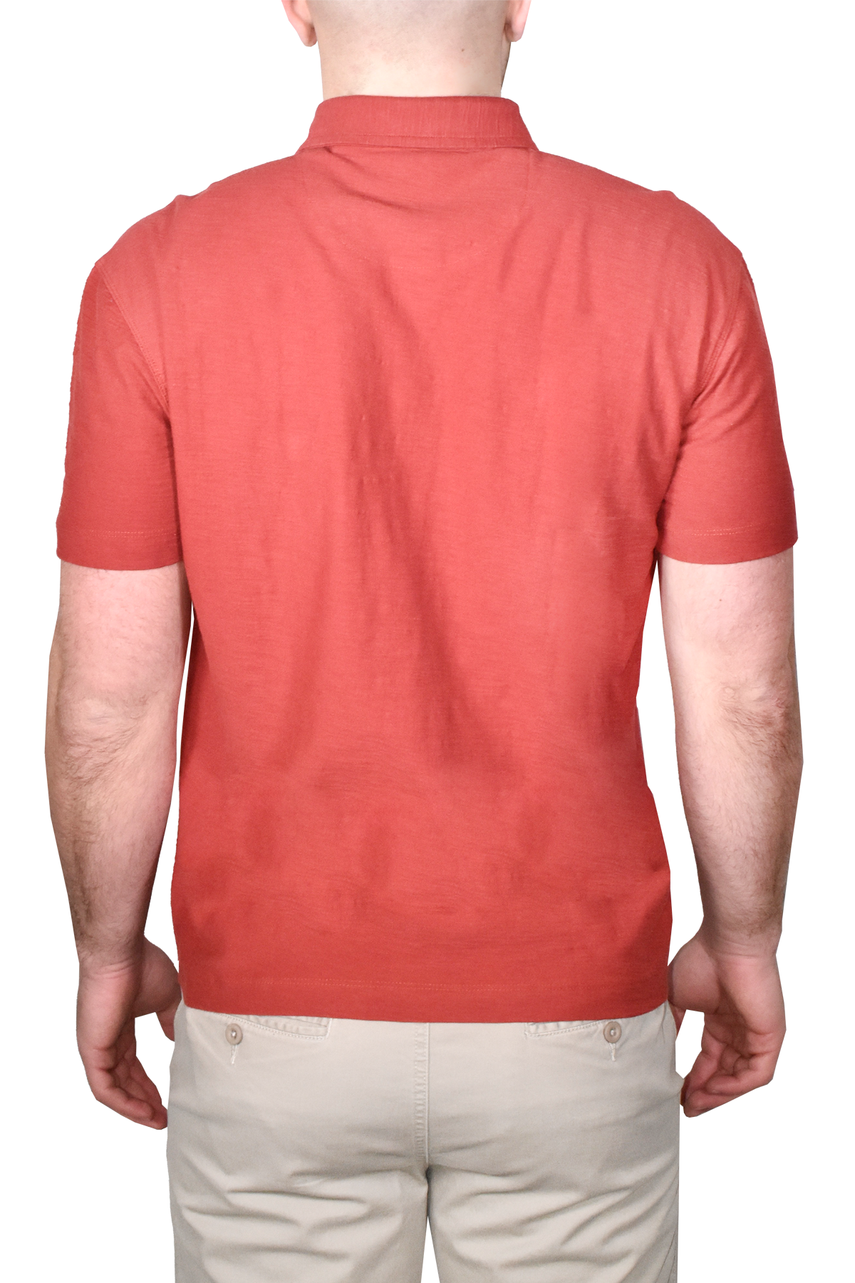 Garment Dyed Slub Knit Polo