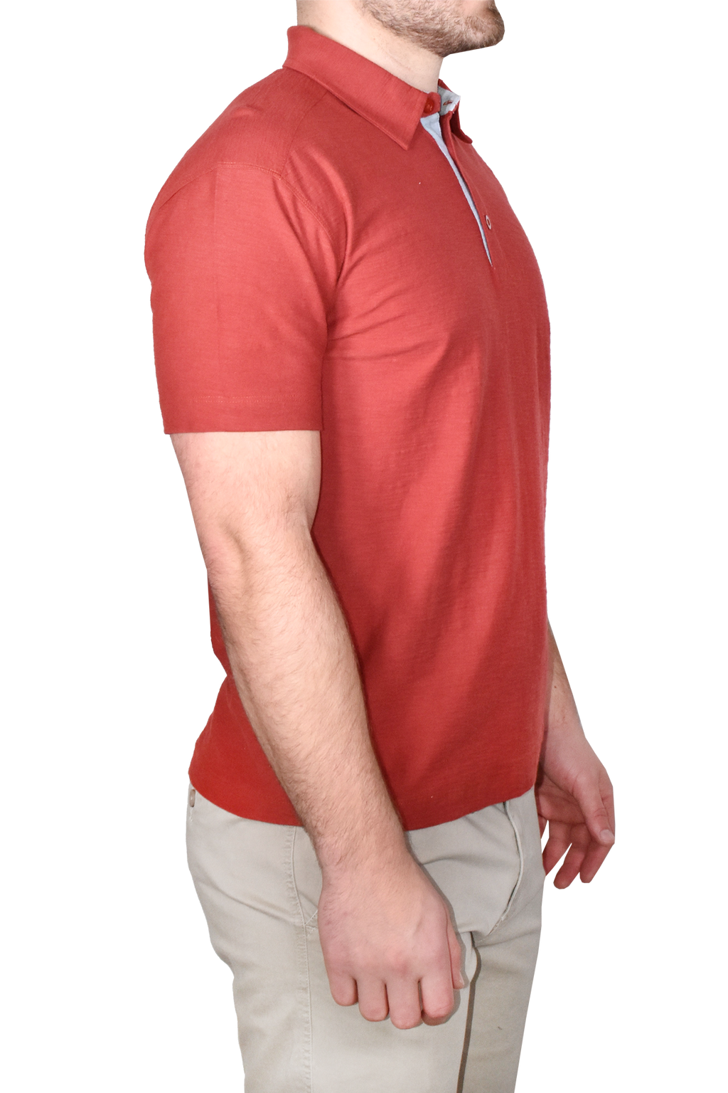 Garment Dyed Slub Knit Polo