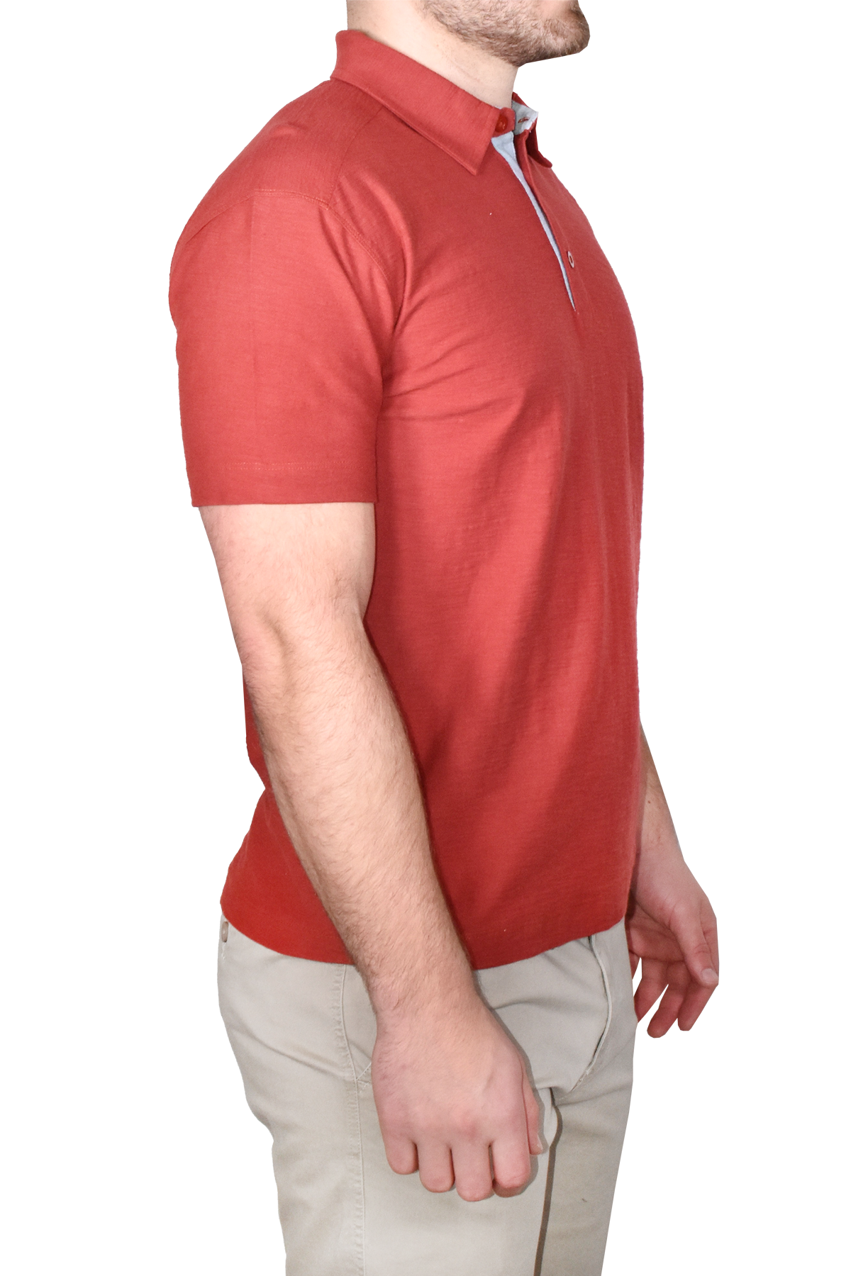 Garment Dyed Slub Knit Polo