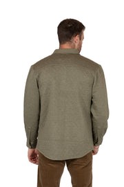 Quilted Knit Shirt Jacket