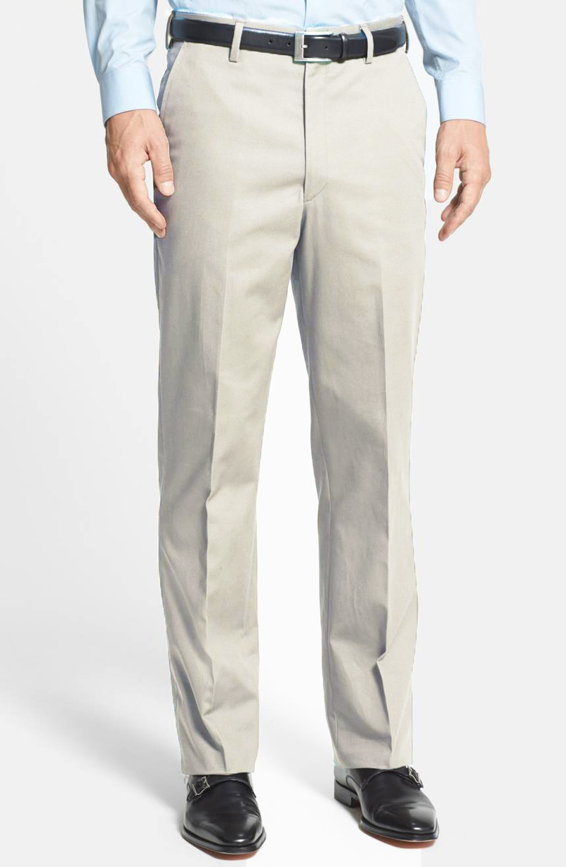 Charleston Khakis Fine Line Stretch Twill, Relax Fit - Stone