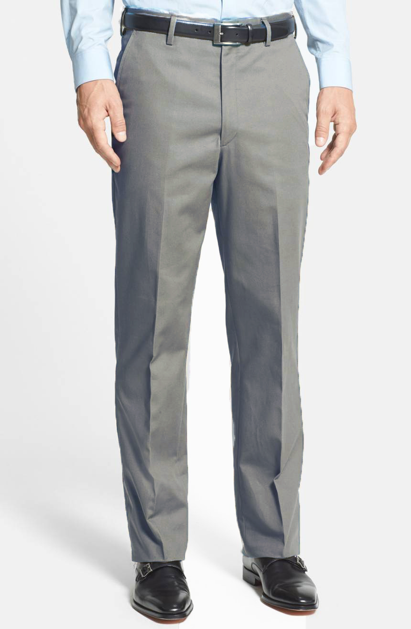 Charleston Khakis Fine Line Stretch Twill, Relax Fit - Grey