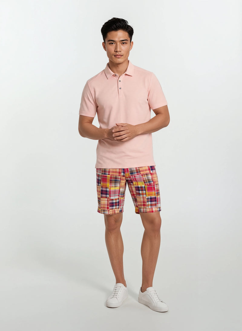 Patch Madras Short - Mango