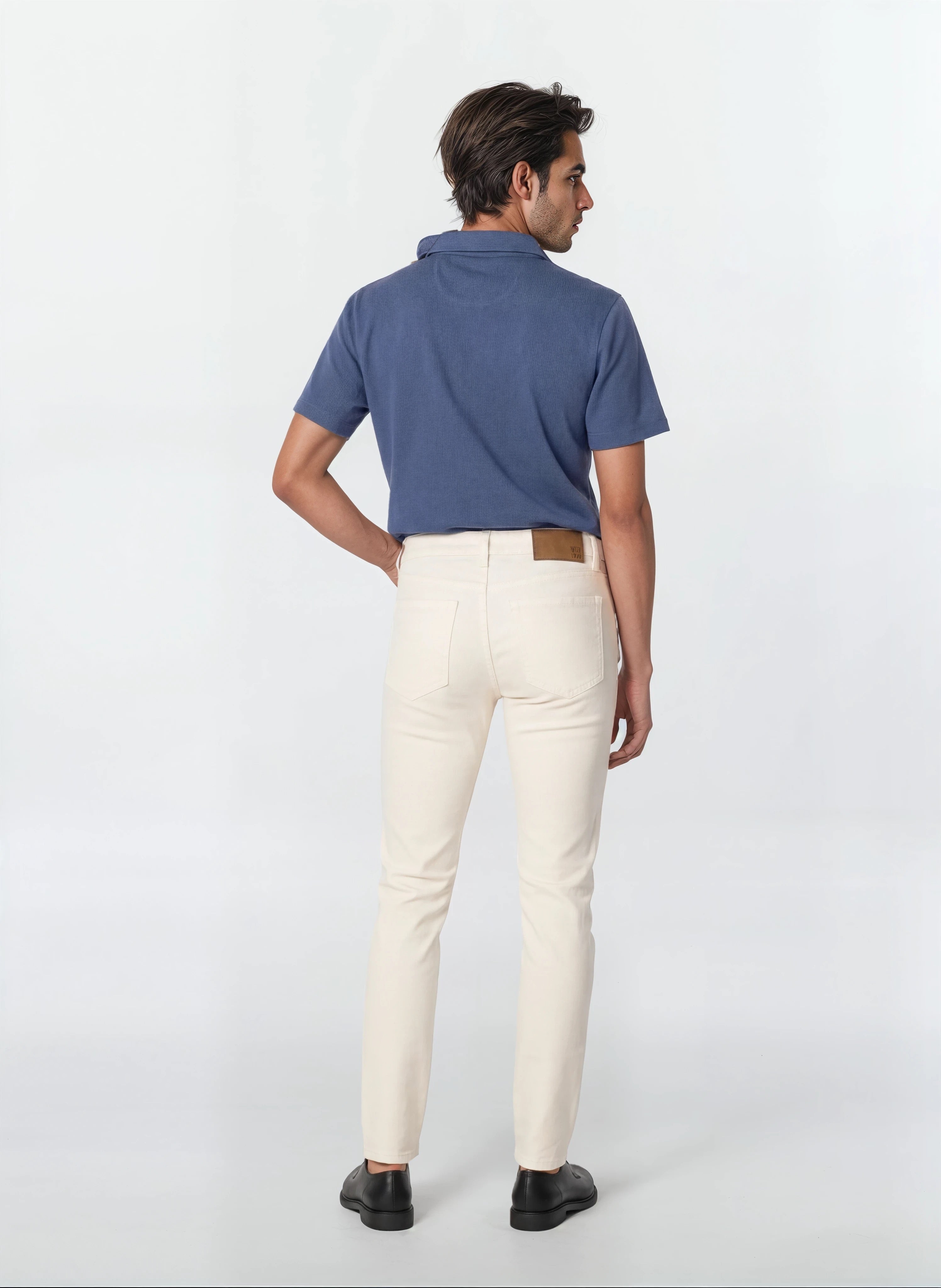 Cotton Tencel Garment Dyed 5-Pocket Pant