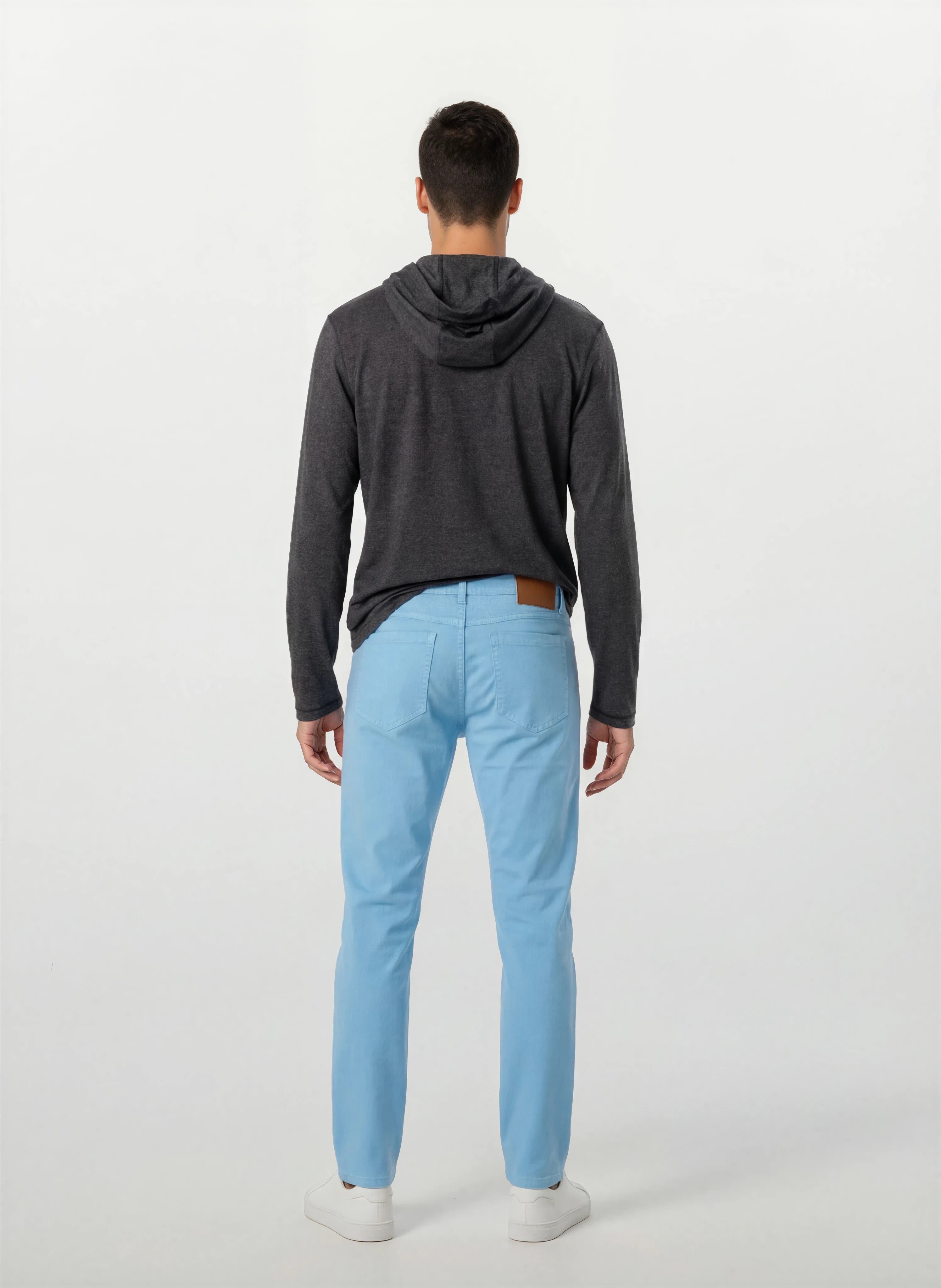 Cotton Tencel Garment Dyed 5-Pocket Pant