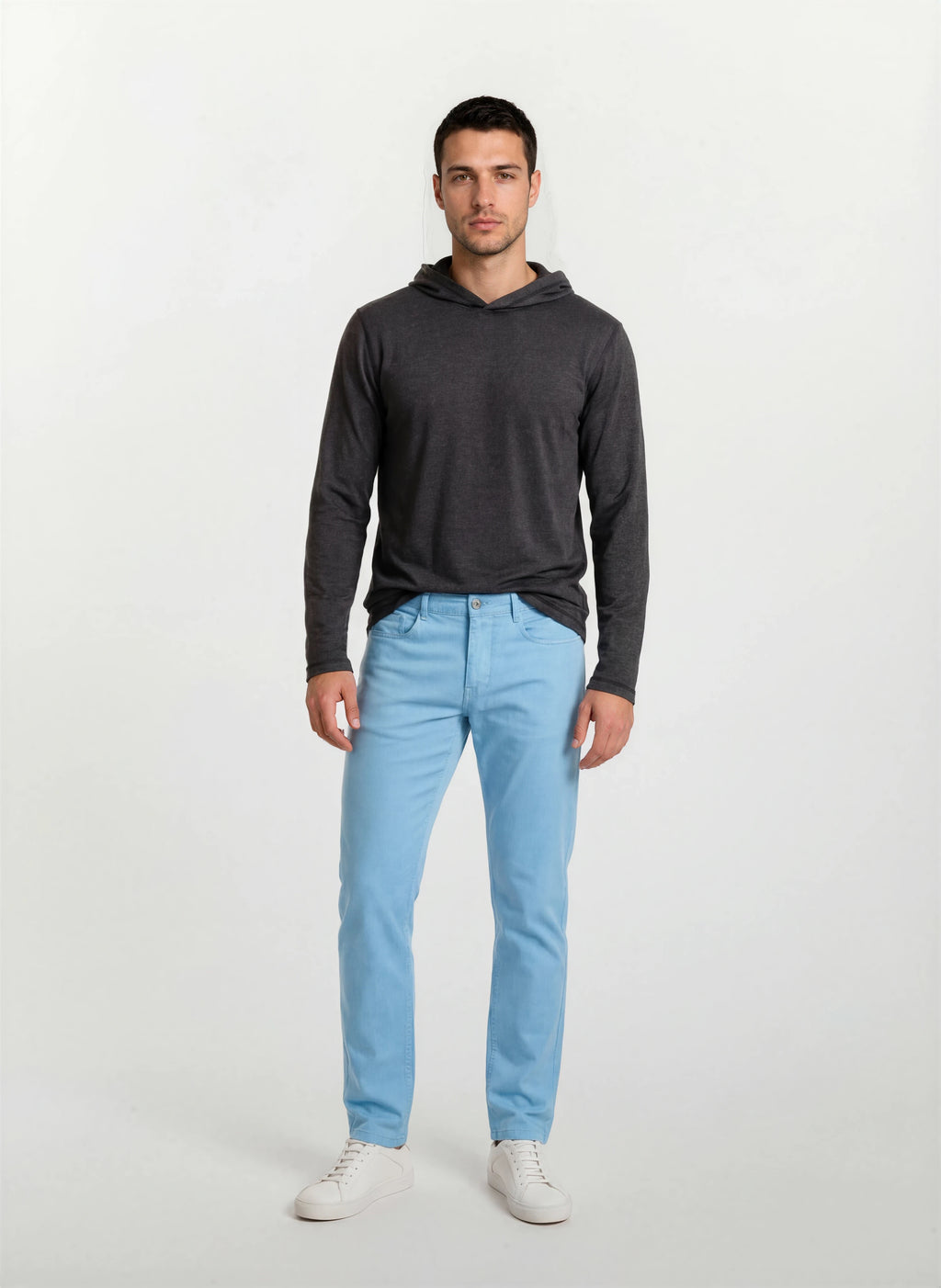 Cotton Tencel Garment Dyed 5-Pocket Pant