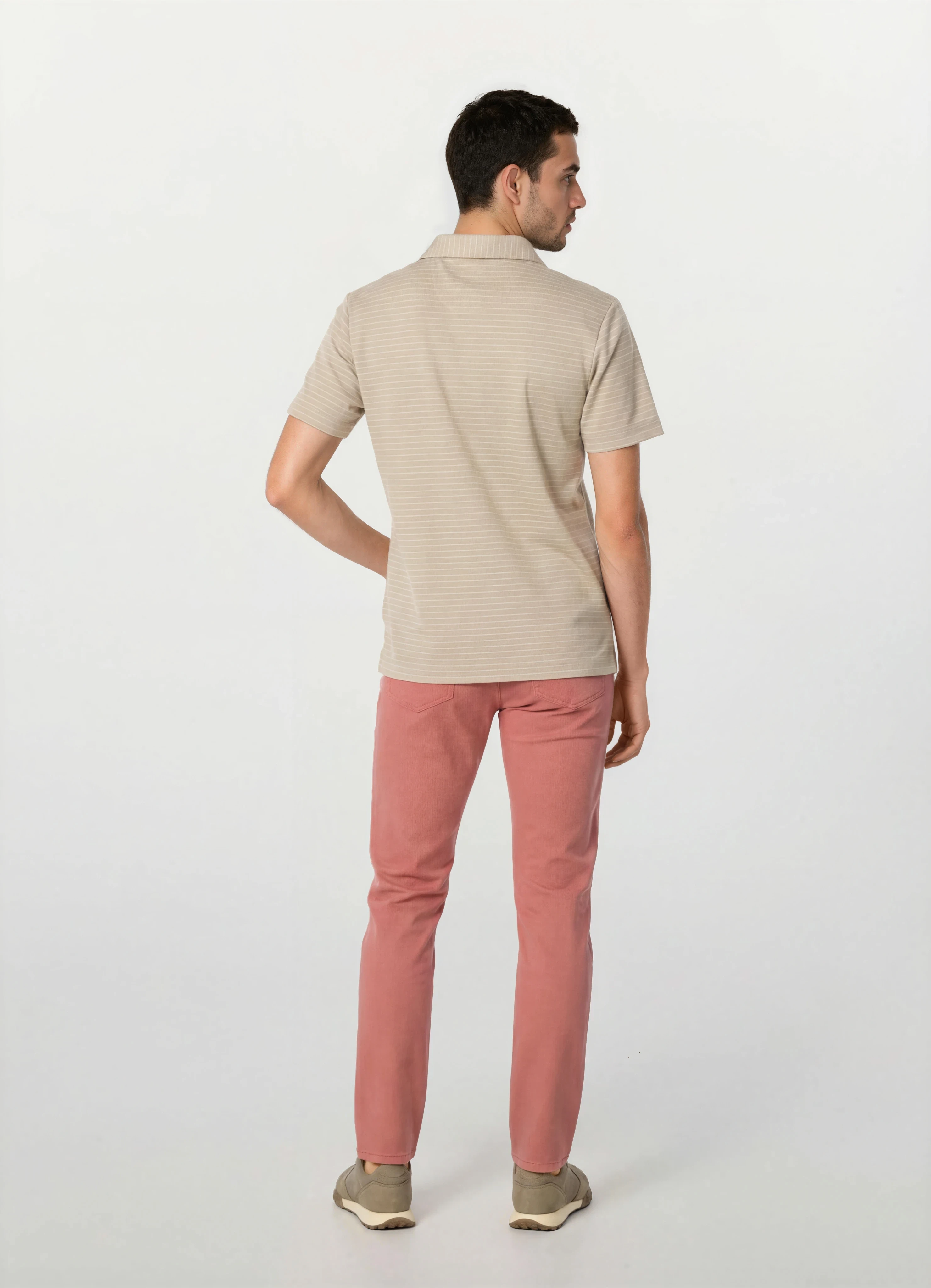Cotton Tencel Garment Dyed 5-Pocket Pant
