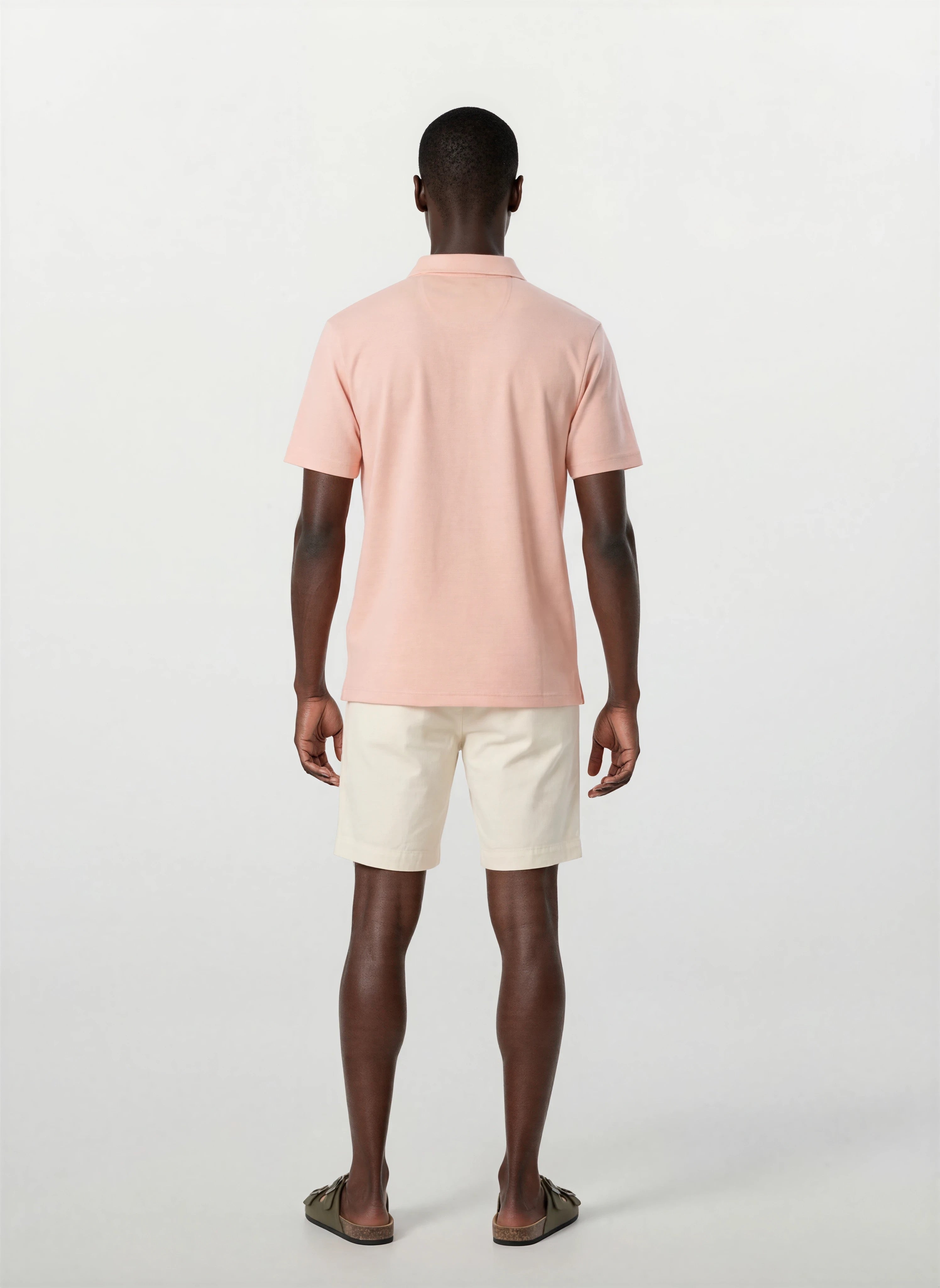 Cotton Tencel Garment Dyed Flat Front Short